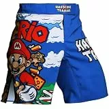 Hardcore Training Fight Shorts Herren MMA Muay Thai BJJ Grappling Kampfsport Kickboxing Blue Green XXL