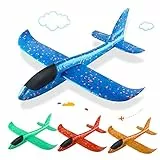 BluVast Styroporflieger, 4 Stück Flugzeug Styropor, Wurfgleiter, Flieger Styropor, Flieger Styropor Kinder, Styropor Flugzeug Geeignet für Park Strand Hinterhof Gras