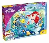Lisciani - DISNEY Puzzle Ariel - Rekreieren und Kolorieren Sie die Szenen Ihrer Lieblingsboxen - Ab 7 Jahren - GROSSFORMAT-PUZZLE mit 250 Teilen - fördert die Geschicklichkeit