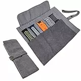 YOOSIDE Uhrenarmband Zubehör, Smartwatch Armband Baumwolle Canvas Tragbare Aufbewahrungstasche Tasche Organizer-kompatibel mit Apple/Garmin/Samsung Armband