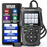 mucar OBD2 Diagnosegerät, CDE500 Diagnosegerät Auto Große LCD-Bildschirme & Deutsch Unterstützen, Klassisch Verbessert OBD2 Diagnosegerät Mit Tastenkürzel, KFZ Auslesegerät für OBDII/EOBD Protokoll