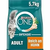 PURINA ONE BIFENSIS Adult Katzenfutter trocken, reich an Huhn, 1er Pack (1 x 5,7kg)