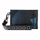 Coocazoo Geldbörse „Electric Ice”, schwarz-blau, Portemonnaie mit Sichtfenster innen & außen, recyceltes Polyester, Münzfach & Kartenfächern, Klettverschluss, ab der 3. Klasse