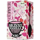Cupper Bio Früchtetee 'Skinni Vanilli', Erdbeer Tee, 20 ungebleichte Teebeutel, umweltfreundlich, fair gehandelt