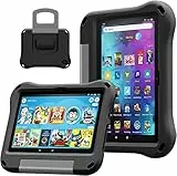 8 inch Tablet Case for Kids - DJ&RPPQ Light Weight Anti Slip Shockproof Kids Friendly Case.(Nicht kompatibel mit iPad Samsung 8 Zoll Tablet) Black