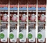 Quick Milk Schokolade 5 Beutel mit je 5 Halmen Magische Milch Trinkhalme Strohhalme