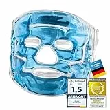 Gel-Gesichtsmaske Entspannungsmaske Wellnessmaske für Kältetherapie Gelmaske Kühlmaske für Sonnenbrand & Allergien Kühlbrille Entspannungsmaske bei Migräne und Kopfschmerzen (Gesichtsmaske)