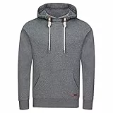 riverso Hoodie Herren Regular Fit RIVLuca Kapuzenpullover Pullover Sweatshirt Streetwear Grau L, Größe:L, Farbe:Grey Melange Standard 2 (23300)