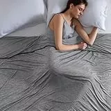 BEDSURE Kühldecke Kühlende Decke für Sommer - Sommerdecke Leichte Kühlfasern mit Arc-Chill Q-Max0.4, Kühldecke Bett Selbstkühlende für Heißschläfer Nachtschweiß, Kuscheldecke 130x170 cm, Dunkelgrau
