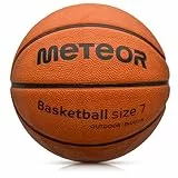 meteor® Cellular PRO Kinder Basketball Größe # 5 6 7 ideal auf die Jugend Kinderhände abgestimmt idealer Basketball für Ausbildung weicher Basketball mit griffiger Oberfläche (#7, Cellular - Brown)