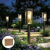 Philips 6 Stück Solarlampen für Außen Garten, 3000K Warmweiß Solar Gartenleuchten, Wasserdicht Außenbeleuchtung Wegeleuchte Deko für Hof, Weg, Terrasse, Rasen