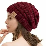 REDESS Slouchy Beanie Mütze für Herren und Damen Winter Warm Chunky Soft Oversized Zopfstrickmütze
