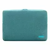 Tucano Second Skin Velluto, Notebook Sleeve Hülle aus Cord und Neopren 15,6 Zoll, MacBook Pro 15, MacBook Pro 16 Zoll, Türkis BFVELMB16-P Petrolblau