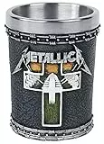Nemesis Now Metallica-Master of Puppets Schnapsglas aus Kunstharz, mit Edelstahleinsatz, Schwarz, Einheitsgröße B4683N9