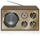 BLAUPUNKT RXN 180, Küchenradio mit Bluetooth, UKW Radio, tragbares Küchenradio, Retro Design, Netzbetrieb hochwertiger Klang - Messing