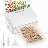 Mini Vakuumiergerät, HOMEKANE Vakuumierer, Handvakuumierer wiederaufladbar, Mini Folienschweißgerät mit Eingebauter Cutter, 5 in1 Automatischer Lebensmittelversiegeler für Snack-Plastiktüten