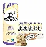 koawach Schoko Dink in versch. Geschmacksrichtungen – Trinkschokolade Koffein Kakao Getränk Dose Guarana Schokolade Energy Drink Bio Fairtrade (12 x 235 ml) (12 x 235ml, Weisse Schoko)