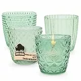 Windlicht Glas grün Teelichthalter 4er Set Teelichthalter in 4 Designs
