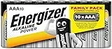 ENERGIZER PILAS ALKALINE POWER Batterie Alkaline Power AAA (Micro / LR03 10er Schlauchware), Naranja, 630066