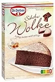 Dr. Oetker Schoko-Wolke, 4 x 455 g, Backmischung für besonders luftig-lockeren Schokoladenrührkuchen, zum Zubereiten von besonders lockerem und saftigem Schokokuchen mit Dekorzucker