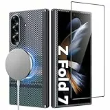 BENKS Aurora ArmorAir Schutzhülle für Samsung Galaxy Z Fold 7, Grand Combo mit GlassWarrior HD-Displayschutzfolie, MagSafe-kompatible Kevlar-Hülle, Scharnierschutz, Ganzkörper-stoßfest, magnetisch