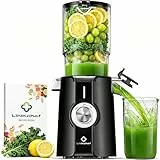 LINKChef Entsafter Slow Juicer, Entsafter Gemüse und Obst Testsieger mit 115 mm großem, Kaltentsafter für ganze Früchte/Gemüse, Blitzreiniger, Einfacher Installation, BPA Frei, 200w