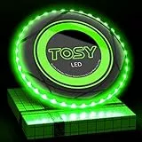TOSY Flying Disc – 36 LEDs, Hell, Smart-Modi, automatisches Aufleuchten, wiederaufladbar, Geburtstags, Ostern, Camping, Männer/Jungen/Kinder, 175g Frisbee
