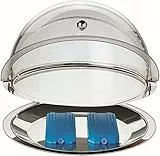 APS Thermo-Set 5-teilig – Hochwertiges Tablett-Set bestehend aus einem tiefen Tablett, einem flachen Tablett, zwei Kühl-Akkus, sowie einer Rolltophaube