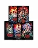 Pyramid International Stranger Things Poster Set 5er – Alle 5 Staffeln als Plakate | je 61 × 91,5 cm – Retro-Look für Nerd-Wall, Gaming-Room & Home-Cinema