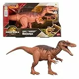 Mattel Jurassic World: Die Wiedergeburt Wild Roar Baryonyx Dinosaurierspielzeug mit steuerbarem Beiß-Angriff in mehrere Richtungen und Brüllgeräusch, digitale Spielmöglichkeiten, JGC79