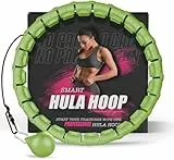 Hula Hoop Reifen Erwachsene Abnehmen und Massage, hulahuppreif zum abnehmen trainiert Hüfte, Beine, Po, hoopie der nie Herunterfällt, Hula Hoop mit Gewicht Kugel inkl