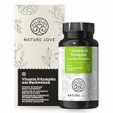 Vitamin B Komplex aus Buchweizen - 60 Kapseln - Natürliche B-Vitamine - Hochdosiert: 120% des täglichen Bedarfs an Vitamin B1, B2, B3, B5, B6, B7 (Biotin), B9 (Folsäure) und B12 - vegan, laborgeprüft