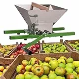 DEMA Obstmühle Como DOM7 Eco, Fruchtmühle, manuell, Edelstahl-Trichter, robust & leicht zu reinigen, ideal für Äpfel, Birnen, Steinobst, Saft & Marmelade