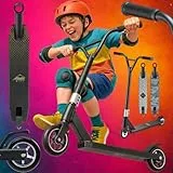SPORTANA® Stunt Scooter für Kinder & Erwachsene Kick Scooter ABEC 9 360° Lenker 100mm PU Räder Freestyle Trick Roller Kugellager Grip-Deck Cityroller