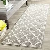 Safavieh Boho Teppich für Wohnzimmer, Esszimmer, Schlafzimmer - Amherst Collection, Kurzer Flor, Weizen und Beige, 120 X 75 cm