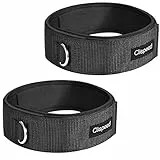CLISPEED 2 Stück Fitness Oberschenkelgurte Gepolsterte D-Ring Beinmanschetten Verstellbares Gewichte-Set am Knöchel für Fitnessstudio Workout Kabelmaschinen Krafttraining Equipment