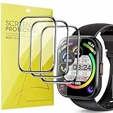 Blueshaweu Schutzfolie Kompatibel mit VKROBAG Smartwatch 1.85' P114, HD klar Flexible TPU Displayschutzfolie [3 Stück] Kompatibel für VKROBAG/Ddidbi/aycy/Aptkdoe P114 Smartwatch (schwarz)