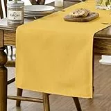 Artoid Mode Gelb Frühling Tischläufer, Saisonnal Sommer Abwaschbar Küche Esstisch Tisch Dekoration Drinnen Urlaub Party Dekor 40x100 cm
