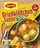 Maggi Guten Appetit, Grießklößchen Suppe, 50g Beutel, ergibt 4 Teller, 1er Pack (1 x 50g)