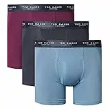 Ted Baker Herren 3-Pack Boxer Slips - Potent Violett/Marine/Aegean Blau - S