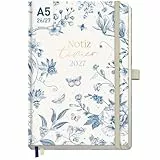 Häfft® Wochen-Notiz-Kalender 2026 2027 A5 Terminplaner 17 Monate: Aug. 26 - Dez. 27, Buchkalender, Wochenplaner, Terminkalender, Wochenkalender 'Fine Style'