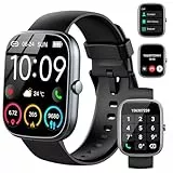 Smartwatch Herren Damen, 1,91' HD Smartwatch Damen mit Telefonfunktion, Smart Watch Fitnessuhr 113+ Sportmodi, IP68 Wasserdicht, Sportuhr mit Herzfrequenz Schlafmonitor Schrittzähler, für Android iOS