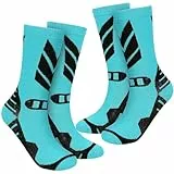 wanchel Warme Kinder Skisocken - 2 Paar aus Merinowolle und Baumwolle gefertigte Skisocken, Knielange Winter-Wärme Snowboard-Thermo-Socken für Jungen, Mädchen und Kleinkinder