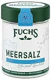 Fuchs Gewürze - Meersalz fein - perfekt zum Kochen und Abschmecken sowie zum Nachsalzen - natürliche Zutaten - 150 g in wiederverwendbarer, recyclebarer Dose