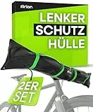 ARION Lenkerschutzhülle E-Bike 2er Set I Heckträger Transportschutz I Fahrrad Abdeckung I Regenschutz Hülle wasserdicht für Fahrradträger I Ebike Lenkerschutz Schutzhülle Lenker Regenhülle E Bike