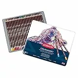 Derwent Coloursoft Buntstifte, Zeichnen & Schreiben, 24er-Set, Ideal für Farbaufbau, Professionelle Qualität, 0701027