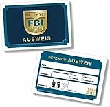 DH-Konzept 6 Ausweise für * DETEKTIV * für eine Mottoparty // Kindergeburtstag Kinder Geburtstag Feier Set Fest Party Motto Deko Spiel Mitgebsel Sherlock Holmes