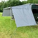 your GEAR Sun & Rain Blocker - Markisenvorderwand & Seitenwände für Markise - div. Größen - UPF 50+ Schutz, 5000 mm Wassersäule, 3 Keder mit Ø 4,3 6,2 und 7 mm, Vorderwand Breiten von 240 bis 480 cm