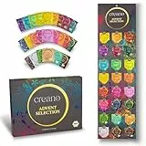 Creano Bio Tee Adventskalender - Wohlfühlkalender - Tee Geschenkset - 24 Teebeutel in 24 herrlichen Sorten - bestehend aus Kräutertee, Früchtetee, Gewürztee & echte Teemischungen