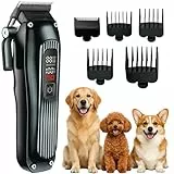 Alpenstern® Hundeschermaschine für dickes dichtes Fell - leise Profi Schermaschine für Hunde Fellpflege - Hundetrimmer Hunde-Haarschneidemaschine Hunderasierer Tierhaarschneider